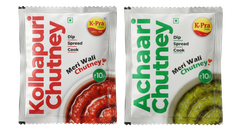 Kolhapuri Chutney & Achari Chutney Pouch Combo